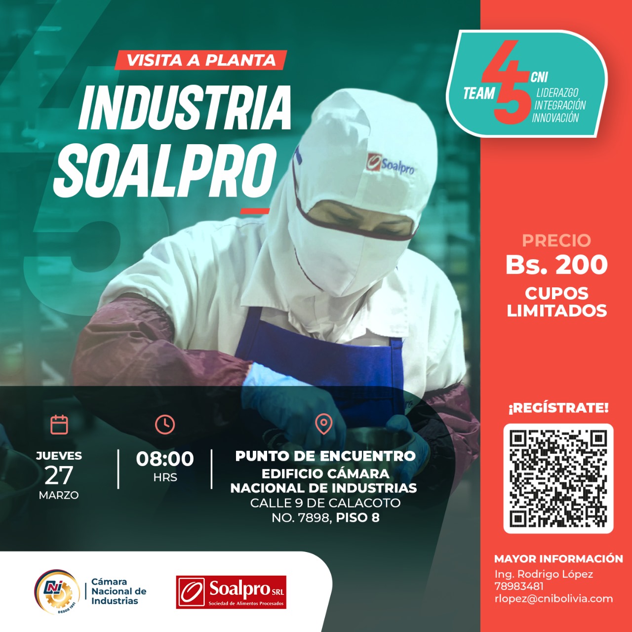 Visita Team 45 a Soalpro