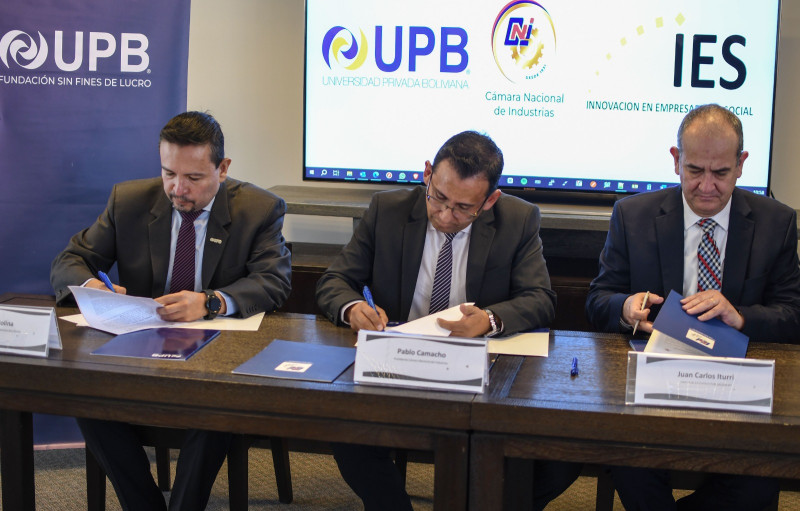 La CNI, la UPB y la Fundación IES implementarán  Centro de Innovación y Emprendimiento en Bolivia