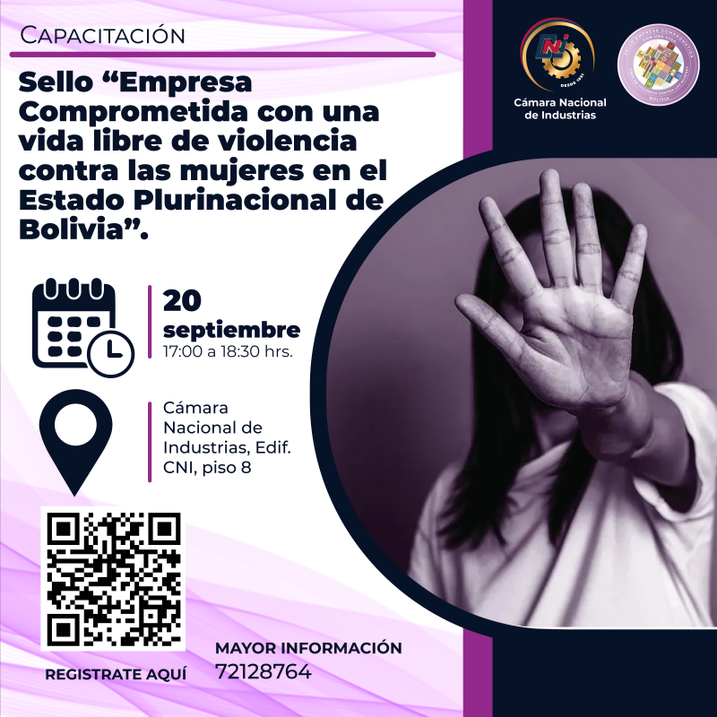 TALLER  SELLO “EMPRESA COMPROMETIDA CON UNA VIDA LIBRE DE VIOLENCIA CONTRA LAS MUJERES EN EL ESTADO PLURINACIONAL DE BOLIVIA”