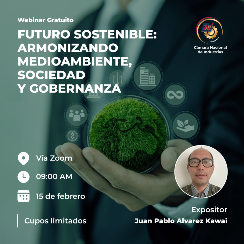 WEBINAR GRATUITO "FUTURO SOSTENIBLE: ARMONIZANDO MEDIOAMBIENTE, SOCIEDAD Y GOBERNANZA"