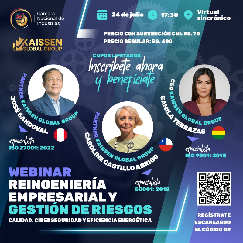WEBINAR REINGENIERÍA EMPRESARIAL Y GESTIÓN DE RIESGOS 