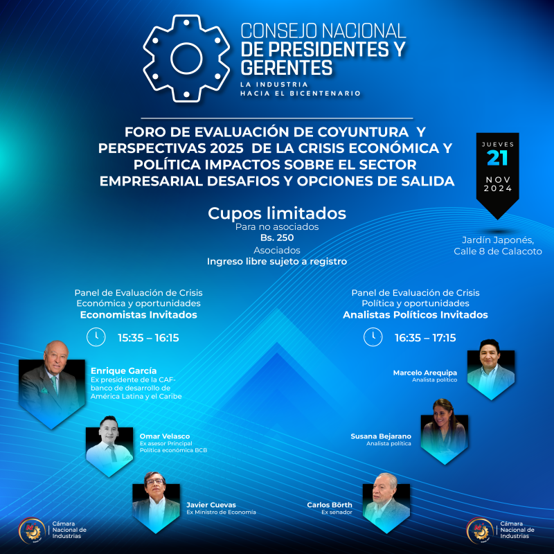 FORO DE EVALUACIÓN DE COYUNTURA Y PERSPECTIVAS 2025